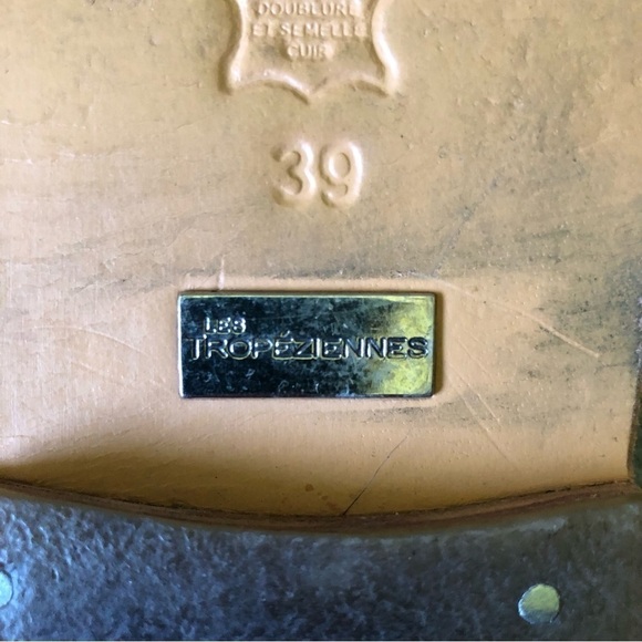 LesTropeziennes Womens Sz39 Brown Metallic Gladiator Sandals, Hicelot, Boho, Sz8 - Picture 6 of 9